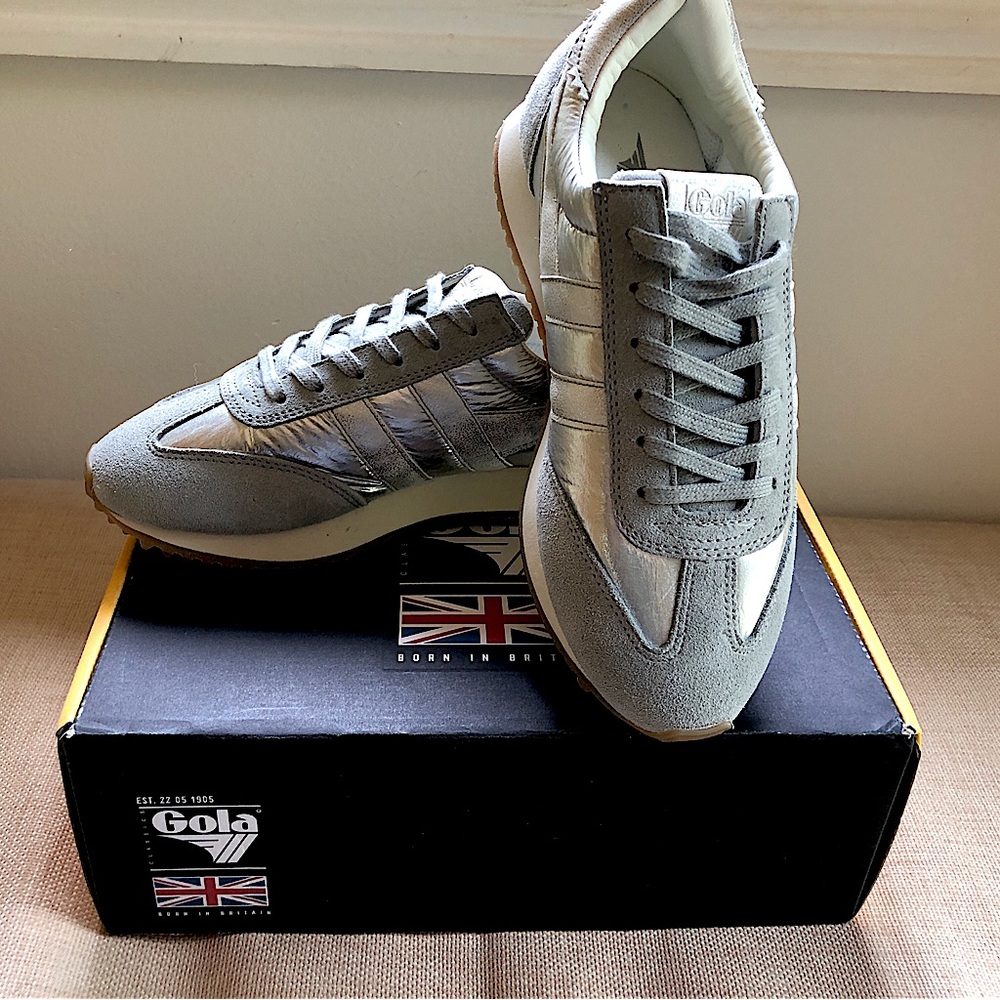 Gola Boston 78 Sneaker Athletic Shoes Silver